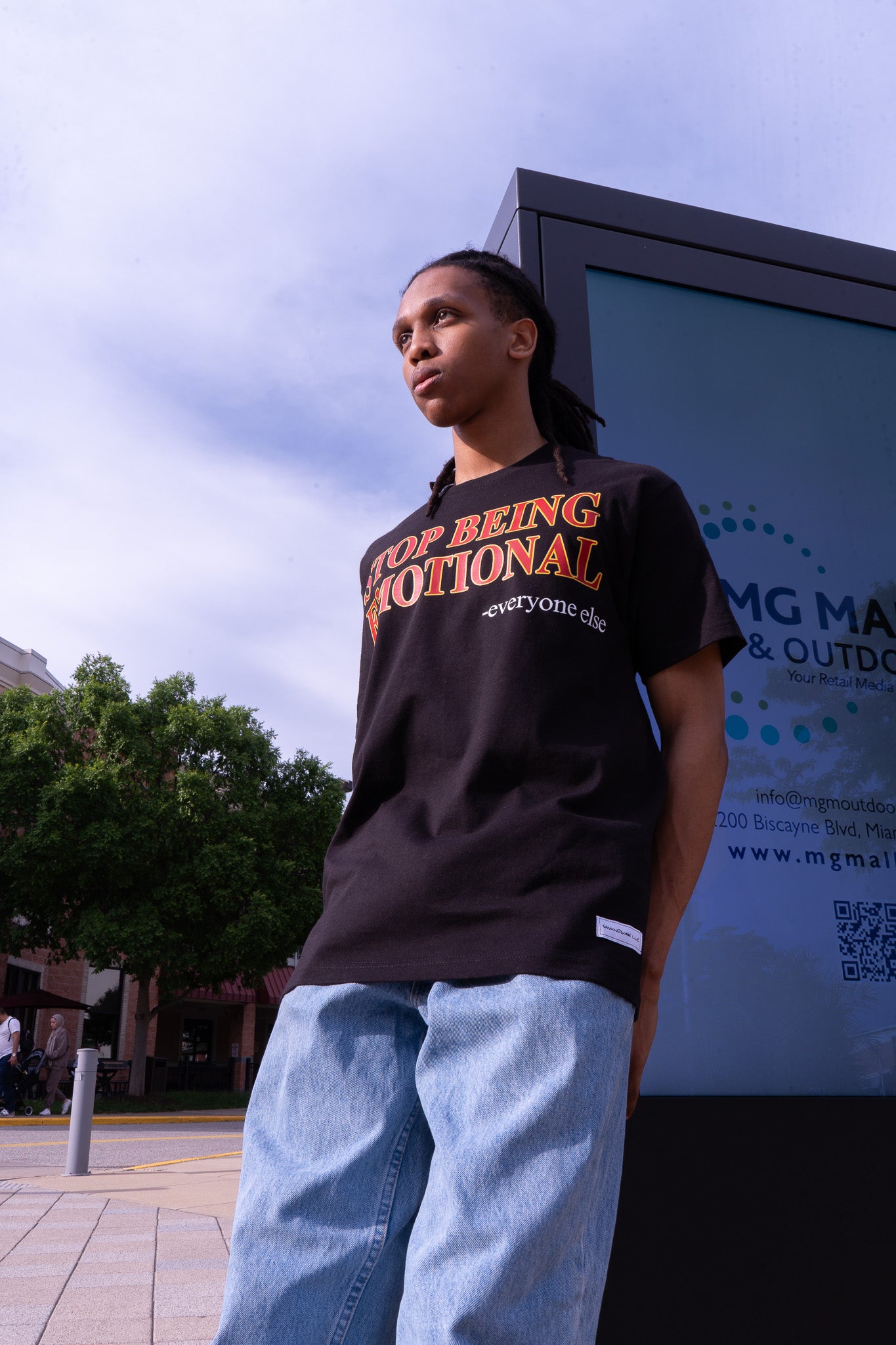 "STOP BEING EMOTIONAL" Quote Tee